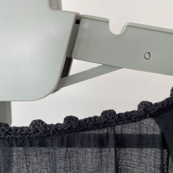 Black Boho Peasant Dress with crochet detailing - Picture 11 of 14